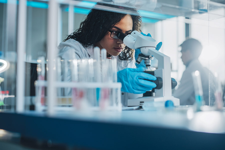 Woman in Lab